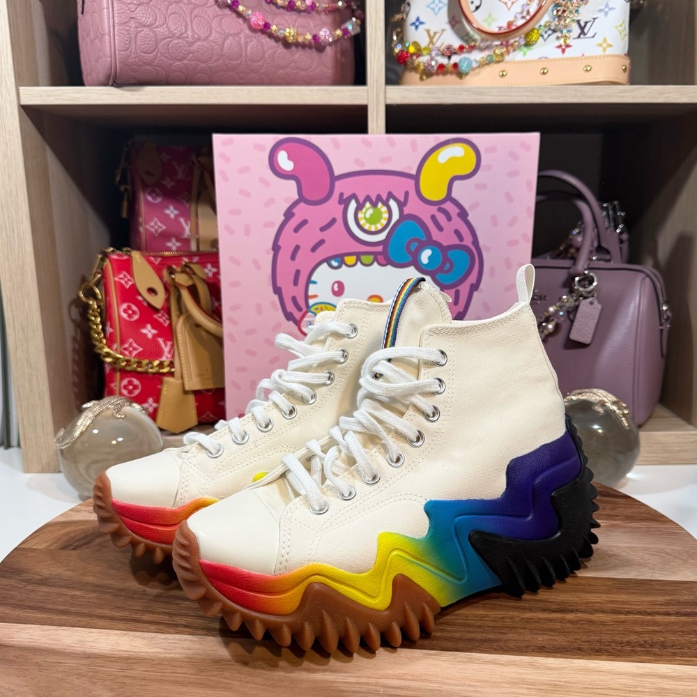 Converse Run Star Motion CX Pride Rainbow High-Top Sneakers - Picture 7 of 11